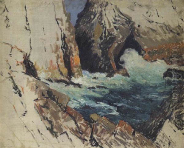 La Crique Oil Painting by Maxime Maufra