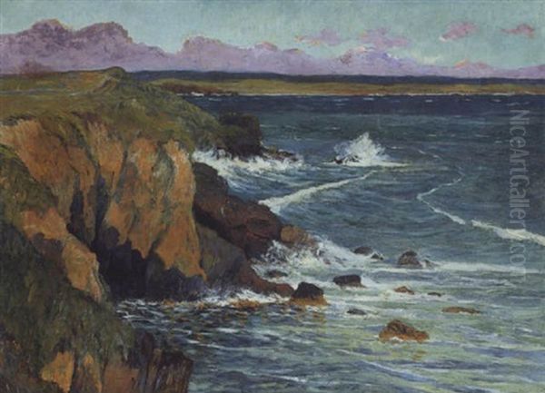 La Cote Sauvage Du Pouldu Oil Painting by Maxime Maufra