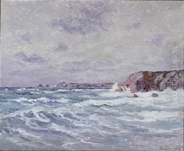 Port-bara (presqu'ile De Quiberon) Oil Painting by Maxime Maufra