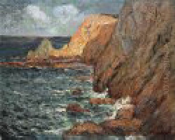 Falaises Oil Painting by Maxime Maufra