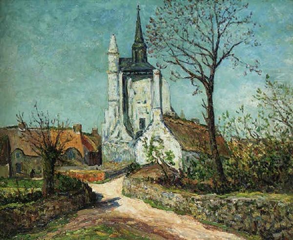 Village Et Chapelle De Sainte-avoye (morbihan) Oil Painting by Maxime Maufra