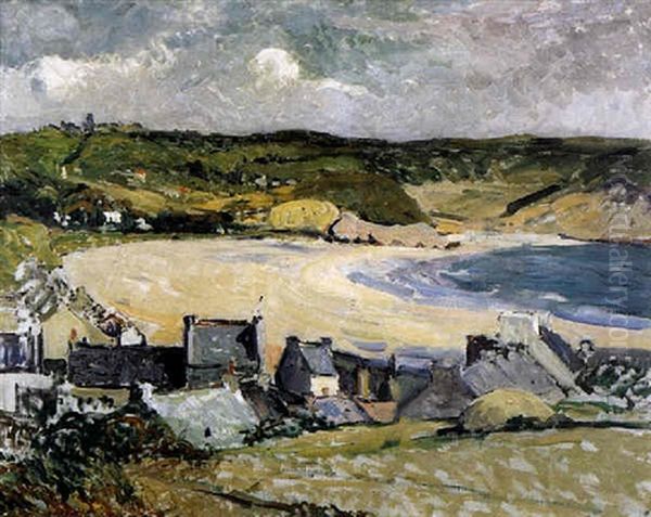 Plage De Morgat Oil Painting by Maxime Maufra