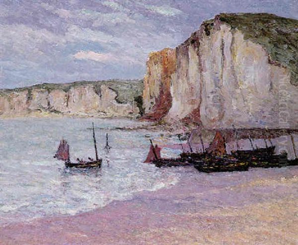 Le Port Au Crepuscule Oil Painting by Maxime Maufra