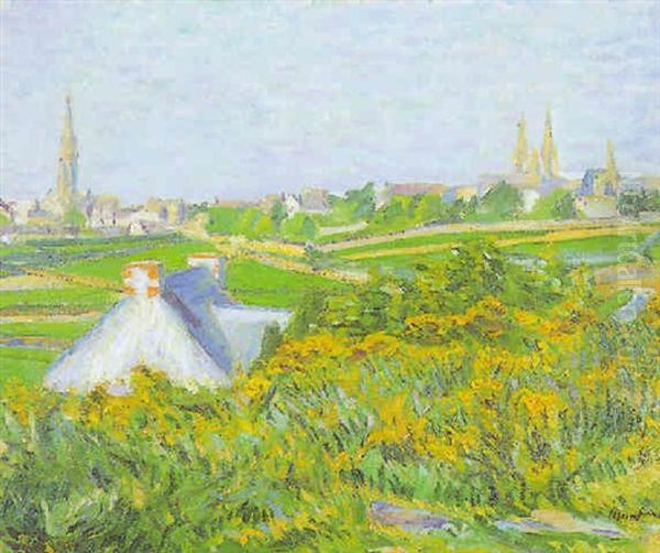 Environs De St. Paul De Leon Oil Painting by Maxime Maufra