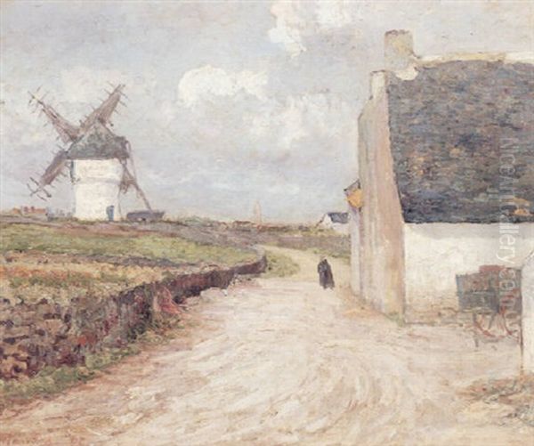 Environs De Moulin Oil Painting by Maxime Maufra