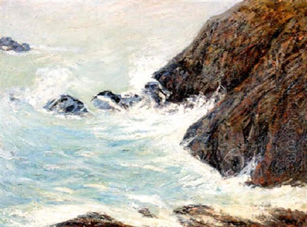 Rochers En Bretagne Oil Painting by Maxime Maufra