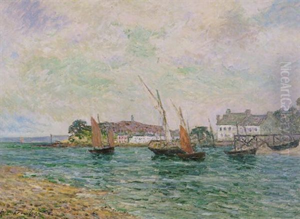 La Baie De Douarnenez, Brittany Oil Painting by Maxime Maufra