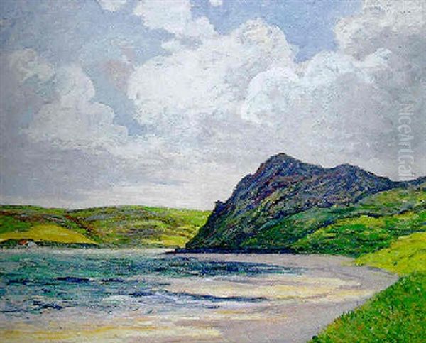 La Plage Saint Michel En Greve Oil Painting by Maxime Maufra