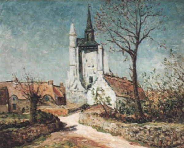 La Chapelle De Saint-avoye En Bretagne Oil Painting by Maxime Maufra