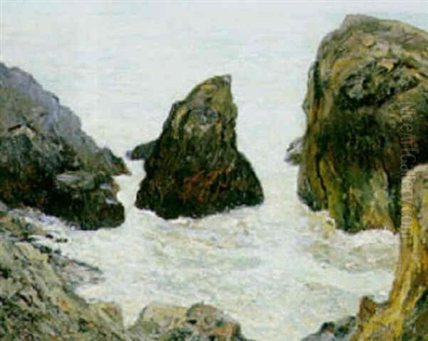 Les Rochers A Batz, Bretagnel Oil Painting by Maxime Maufra