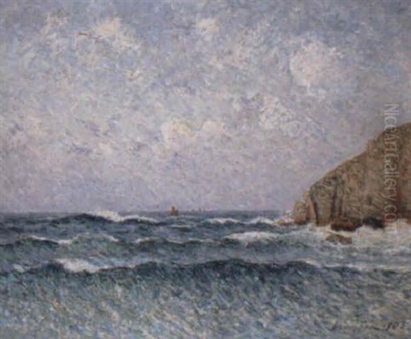 Le Cap De La Chevre A Morgat Oil Painting by Maxime Maufra