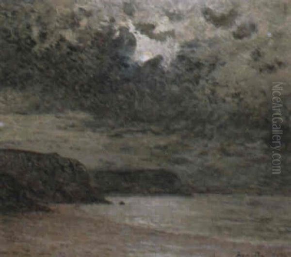 Nuit D'orage, Morgat Oil Painting by Maxime Maufra