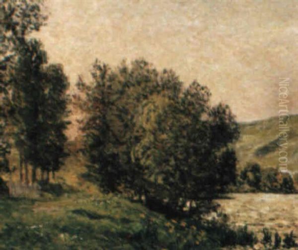 La Seine Aux Andelys Oil Painting by Maxime Maufra