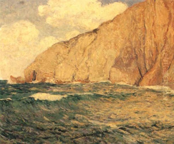 Brittany Coast Oil Painting by Maxime Maufra