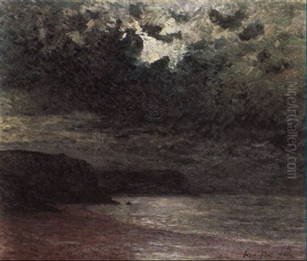 Nuit D'orage, Morgat Oil Painting by Maxime Maufra