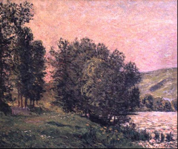 Paysage Le Soir Aux Andelys Oil Painting by Maxime Maufra