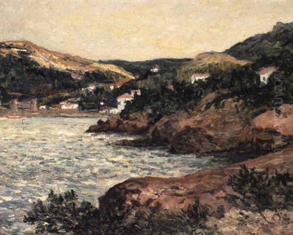 L'anse De Theoule, Alpes Maritimes Oil Painting by Maxime Maufra