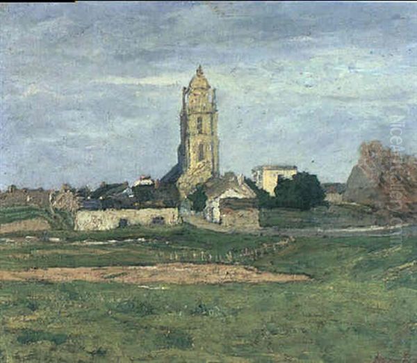 Village Breton Oil Painting by Maxime Maufra