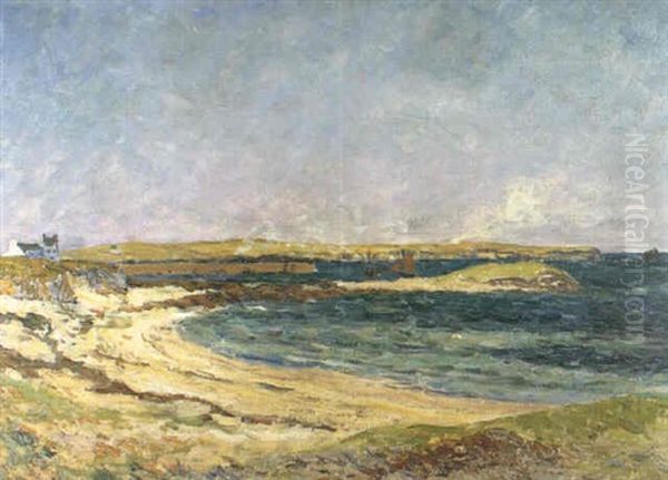 La Plage Et Le Port De Portivy - Quiberon Oil Painting by Maxime Maufra