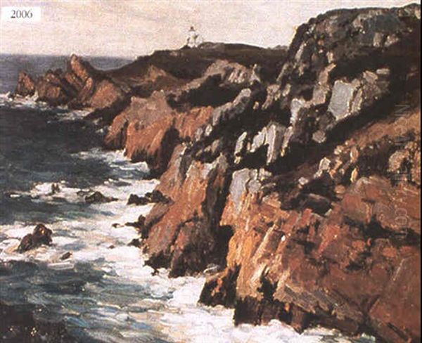 Pointe De Toulinquet Oil Painting by Maxime Maufra