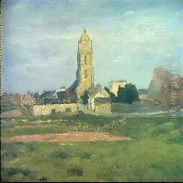 Village Breton Oil Painting by Maxime Maufra