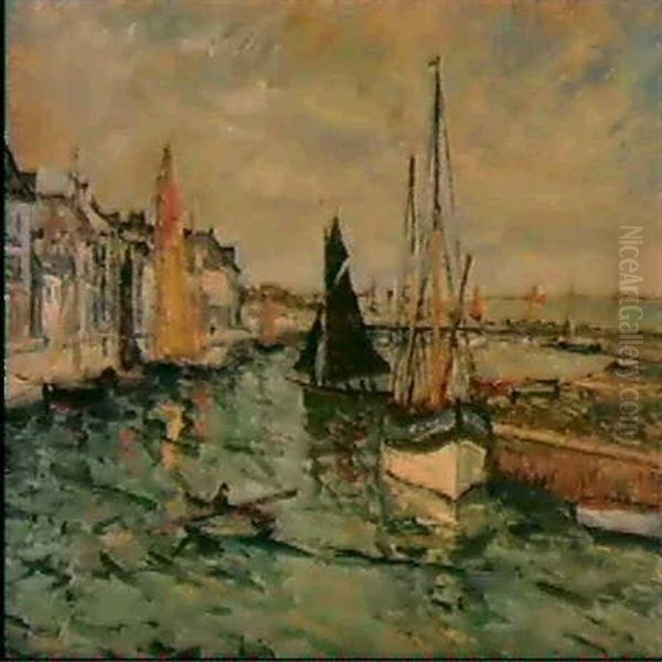 Le Port Du Croisic Oil Painting by Maxime Maufra