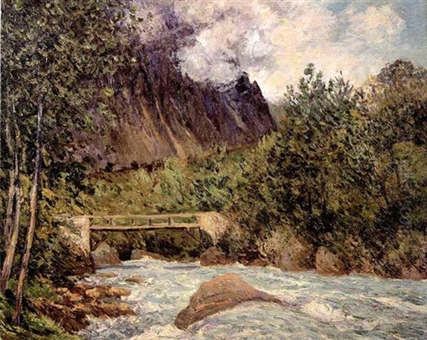 Le Torrent Bleu, Valle De Veneon, Oisans Oil Painting by Maxime Maufra