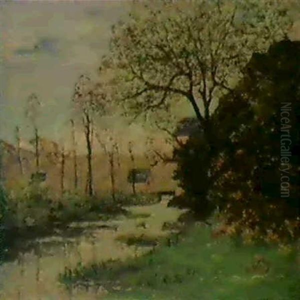 La Riviere D'auvray, Printemps Oil Painting by Maxime Maufra