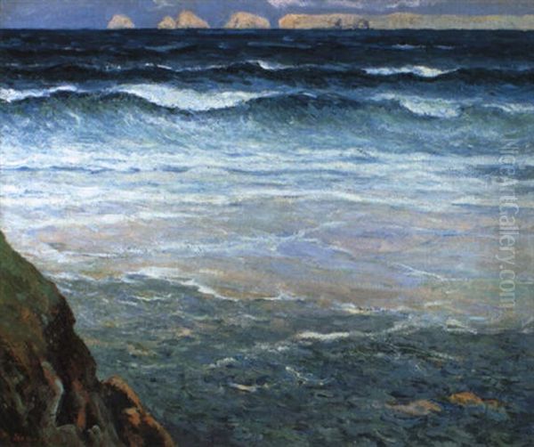 Mer Demontee Et Rochers by Maxime Maufra