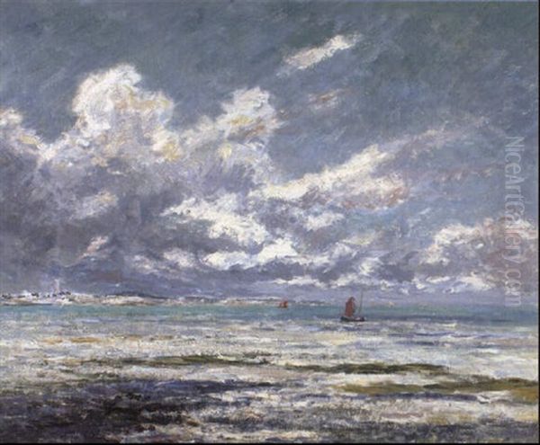 Maree Basse A Kerkostin Oil Painting by Maxime Maufra