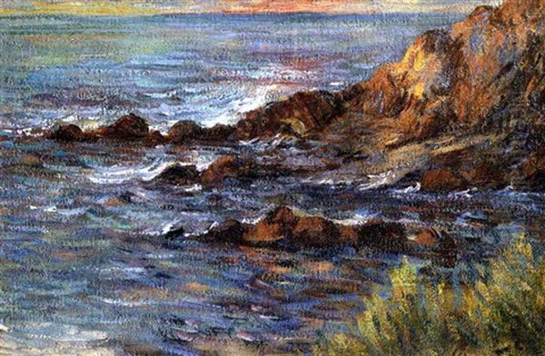 Cote Semees D'ecueils Oil Painting by Maxime Maufra