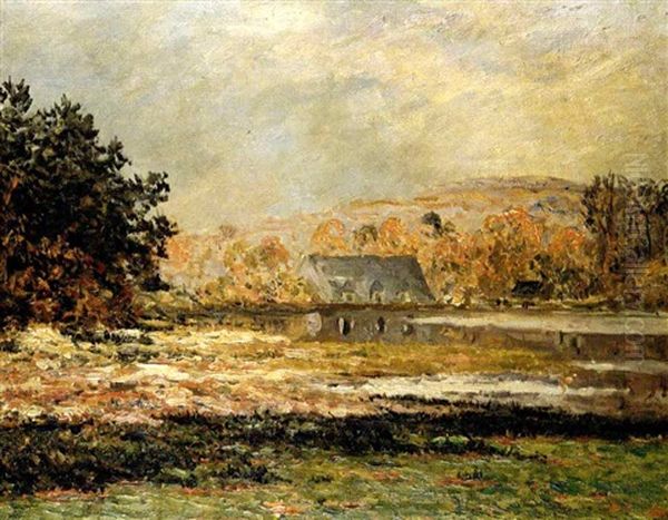 L'etang De Forges-les-salles, Morbihan Oil Painting by Maxime Maufra