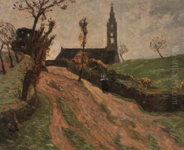 Le Chemin De La Chapelle, Rosporden Oil Painting by Maxime Maufra