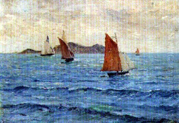 Les Voilers Oil Painting by Maxime Maufra