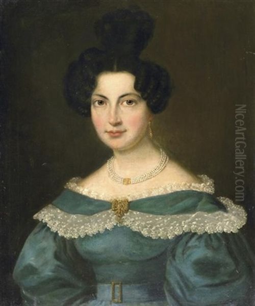 Portrat Der Josephine Von Lilien Oil Painting by Friedrich Maul