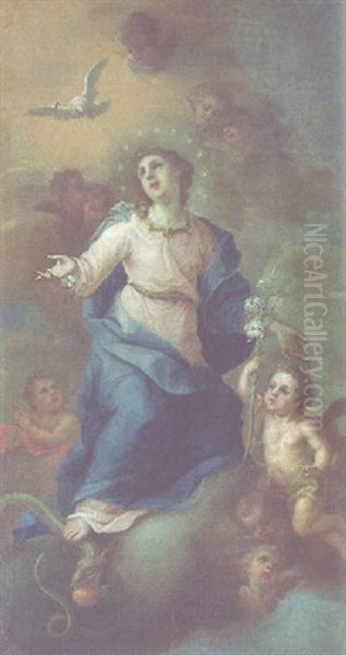 The Immaculate Conception Oil Painting by Franz Anton Maulbertsch