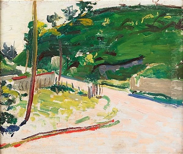 Untitled (road) Oil Painting by Alfred Henry Maurer