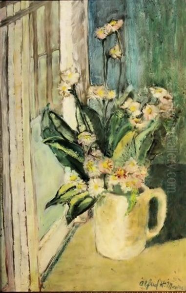 Bouquet Near Window Oil Painting by Alfred Henry Maurer