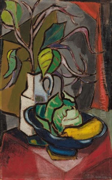 Still Life, Circa 1920s Oil Painting by Alfred Henry Maurer