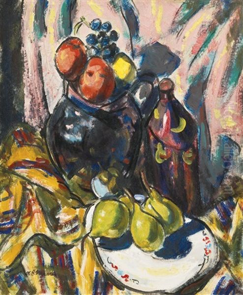 Still Life With Pears Oil Painting by Alfred Henry Maurer