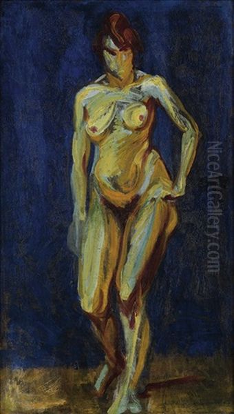 Fauve Nude Oil Painting by Alfred Henry Maurer