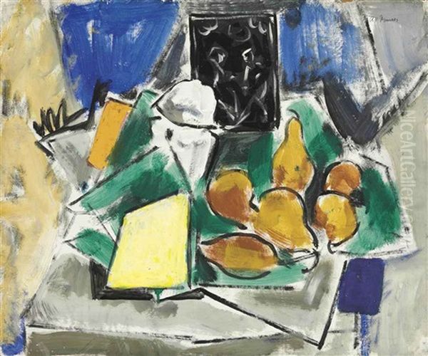 Abstract Still Life Oil Painting by Alfred Henry Maurer