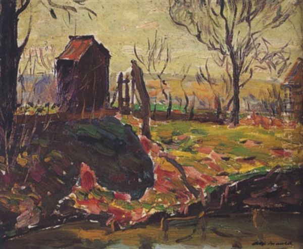 Paysage De Printemps Oil Painting by Alfred Henry Maurer