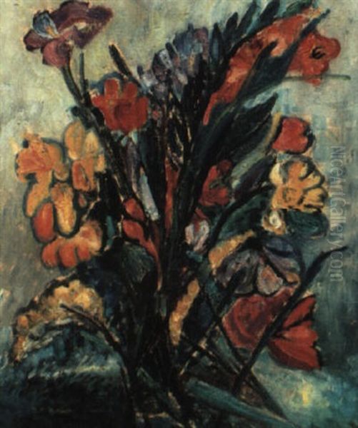 Floral Oil Painting by Alfred Henry Maurer