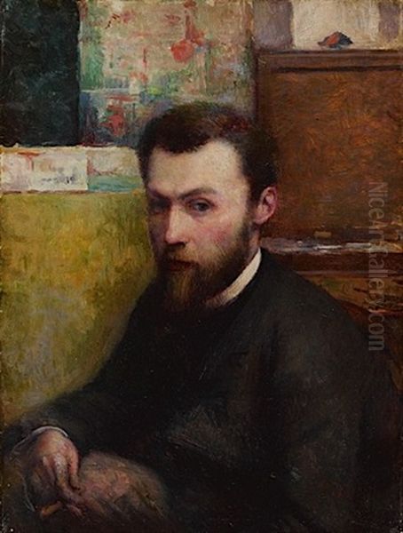 Portrait De Georges Seurat Oil Painting by Charles Maurin