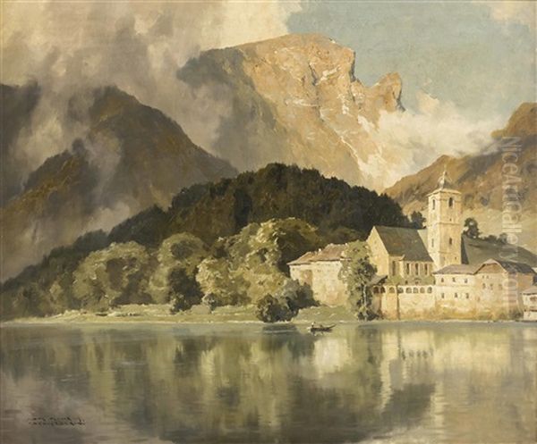 St. Wolfgang Am Wolfgangsee Oil Painting by Hans Maurus