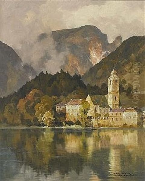 Sankt Wolfgang Oil Painting by Hans Maurus