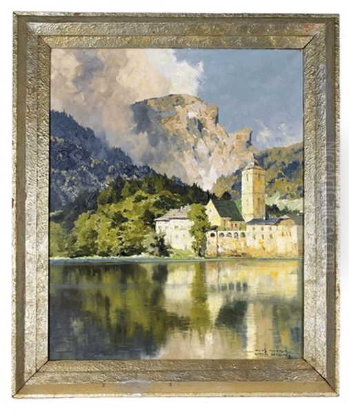 St. Wolfgang Am Wolfgangsee Oil Painting by Hans Maurus