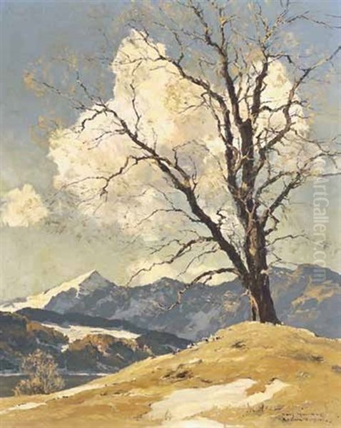 Am Tegernsee Oil Painting by Hans Maurus