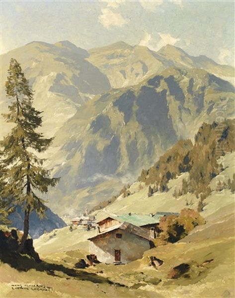 Pordoijoch Dolomiten Oil Painting by Hans Maurus